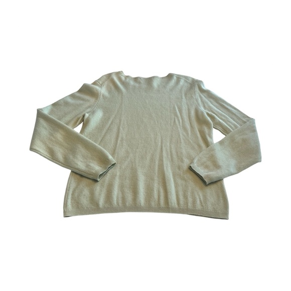 Charter Club 2-Ply Cashmere Sweater Womens Medium Green Soft Warm cozy - Picture 3 of 3